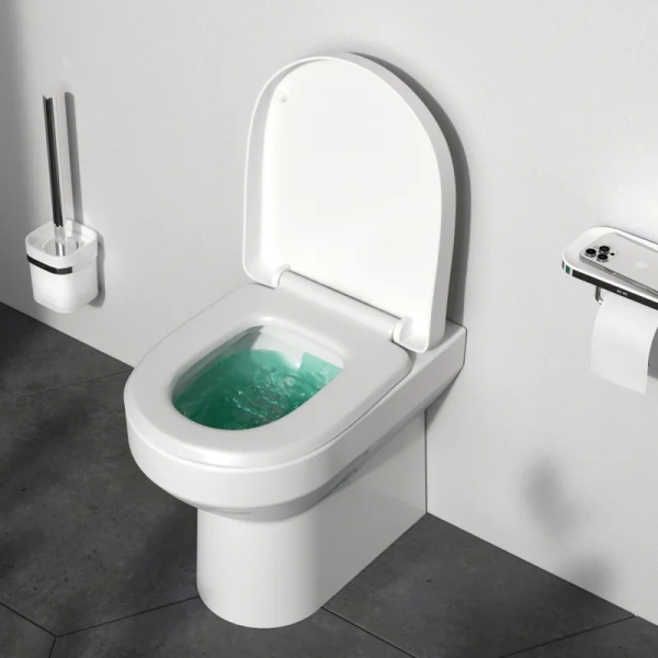 Унитаз напольный Am.Pm Spirit 2.0 C701438WH приставной, с горизонтальным, прямым выпуском, с прямым выпуском - фото 7