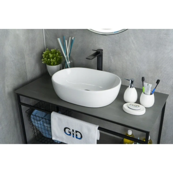 Раковина GID Lago N9026b 48 см белая, 50 см - фото 6