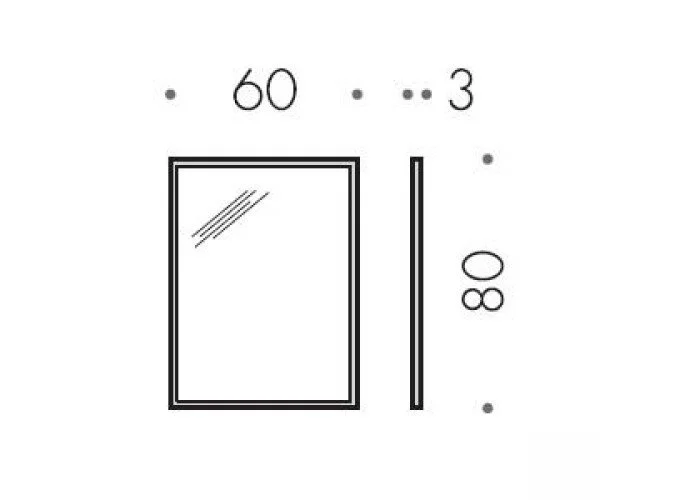 Зеркало Colombo Fashion Mirrors 60 см в раме, по запросу - фото 2