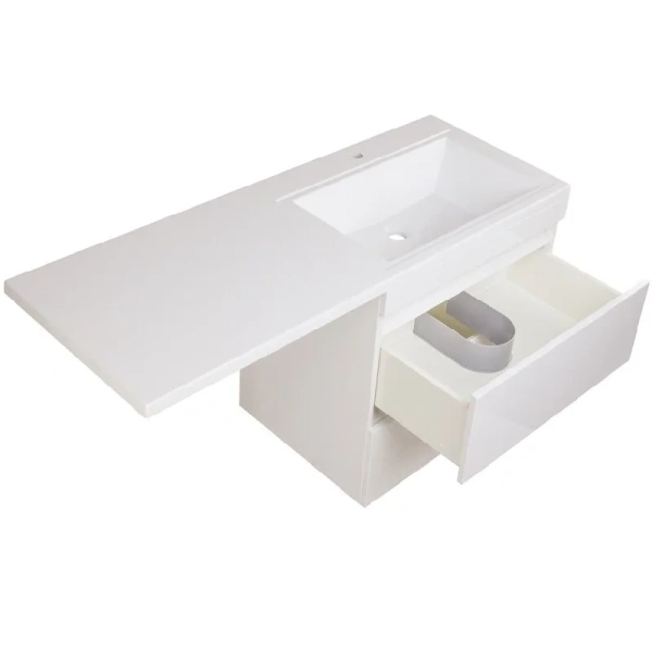 Тумба с раковиной подвесная Style Line Даллас СС-00002337 140 см МДФ - фото 3