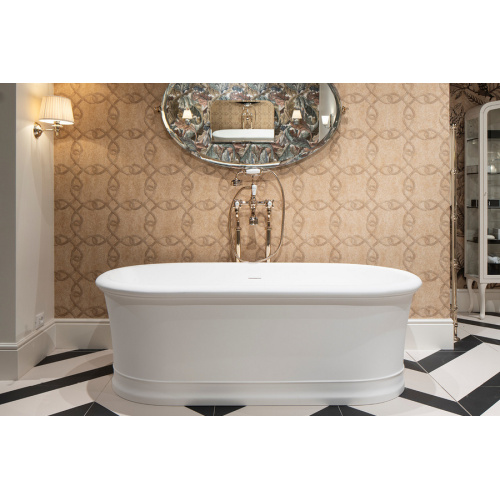 Ванна из искусственного камня White Tec Devon & Devon Celine 177х89 см белая, отдельностоящие - фото 6