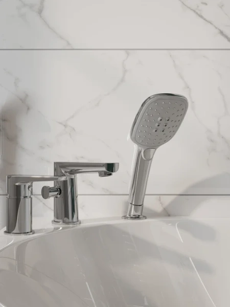 Смеситель для ванны Cersanit Moduo хром - фото 2