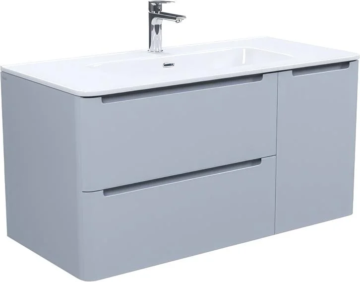 Тумба под раковину подвесная IDDIS Edifice 100 см светло-серая, 100 см - фото 6