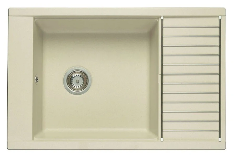 Мойка для кухни Акватон Делия 78 см жемчуг, врезные - фото 2