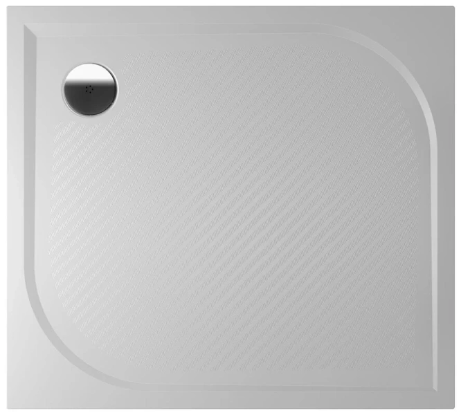 Душевой поддон из литьевого мрамора белый с сифоном Riho Kolping DB31 100x80 см, четверть круга - фото 3