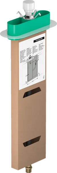 Внешняя монтажная часть Hansgrohe sBox полированное золото - фото 3