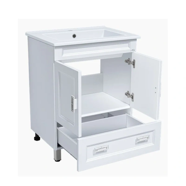 Тумба с раковиной напольная Misty Дива 75 см с одним ящиком - фото 4