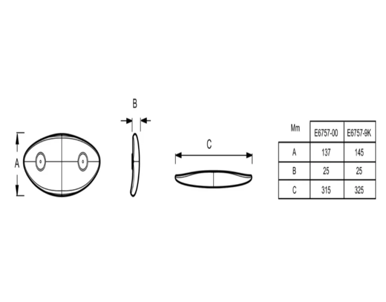 Подголовник для ванны Jacob Delafon Odeon Up чёрный, нет в наличии - фото 2