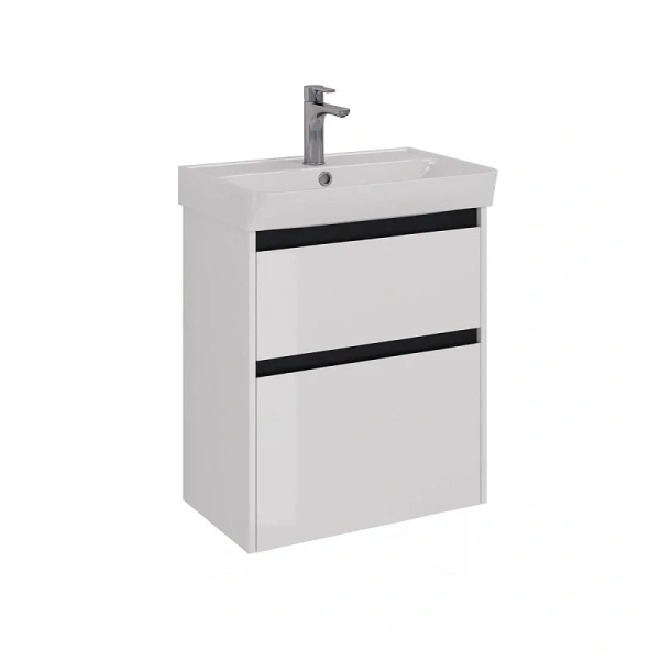 Тумба с раковиной Lemark Combi LM03C60T 60 см 2 ящика