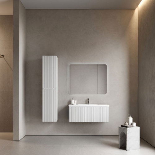 Тумба под раковину подвесная Sancos Snob R 1.0 100 см bianco - фото 2