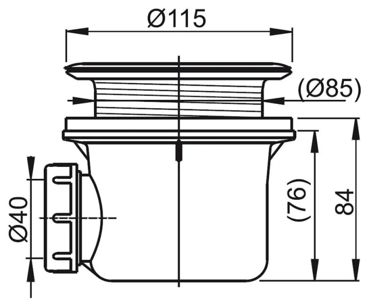 Сифон для поддона Ravak Basic хром - фото 2