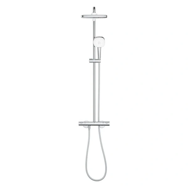 Душевая стойка Grohe Tempesta Cube хром - фото 4
