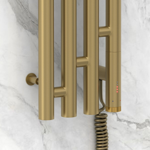 Полотенцесушитель электрический Сунержа Кантата 3.0 15.9x120 см правый золотой шелк - фото 2