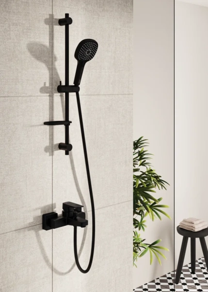 Смеситель для ванны VitrA Root Square матовый черный - фото 4