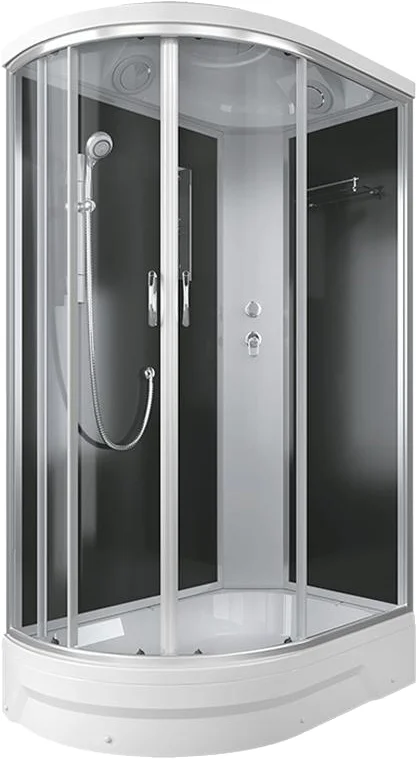 Душевая кабина Erlit Comfort 120х80 см профиль хром, асимметричные - фото 2