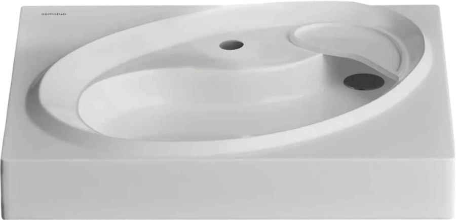 Раковина над стиральной машиной Grossman Alvaro 60 см белая - фото 1