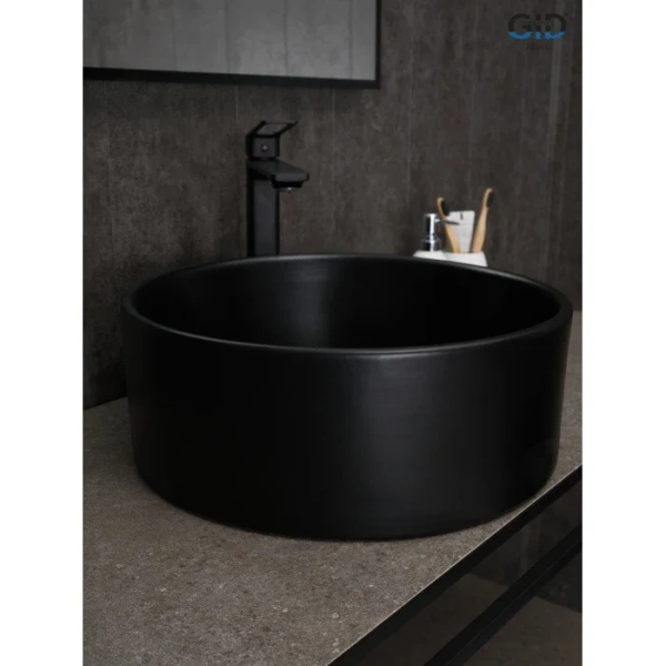 Раковина GID Esfera Bm9011 40 см черная, в форме чаши, круглой формы - фото 5