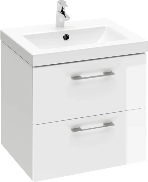 Тумба с раковиной подвесная Cersanit Lara SB-SZ-LARA-CO50/WH 50 см с ящиками