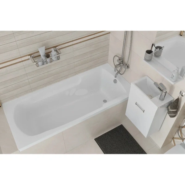 Ванна акриловая Diwo Ростов 169 x 68 см, с ножками, цвет белый, 274646/274647 - фото 3