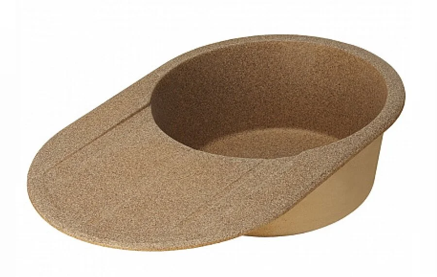 Мойка для кухни Акватон Амира 78 см терракотовая, округлой формы - фото 4