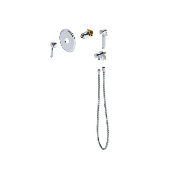 Гигиенический душ со смесителем хром Timo Arisa 5309/00SM, округлые - фото 6