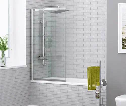 Шторка для ванны WasserKRAFT Main 80x140 см профиль хром, распашные, раздвижные - фото 6