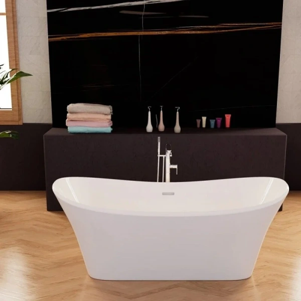 Ванна акриловая Frank F6104, 12515, 170 х 75 см, цвет белый - фото 3