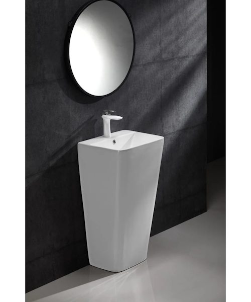 Раковина напольная Ceruttispa Vito 44 см белая - фото 3