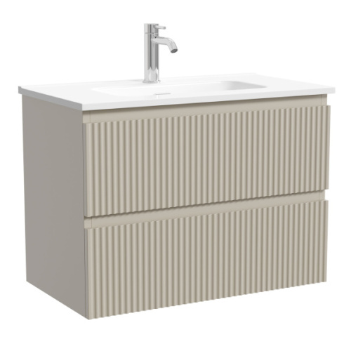Тумба под раковину подвесная Sancos Snob R 70 см beige soft - фото 11