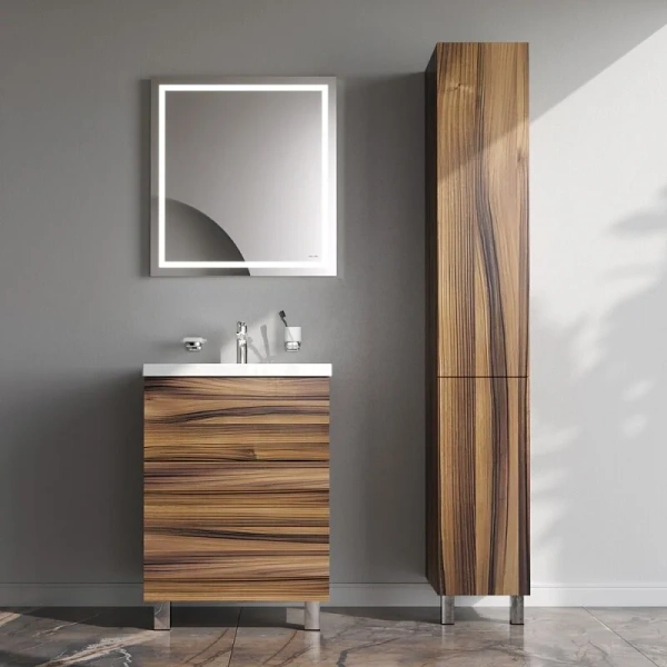 Шкаф-пенал напольный Am.Pm Gem 30 см правый орех, в наличии index_1 - фото 10