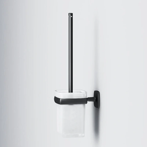 Ершик AM.PM Gem для унитаза черный матовый, металлические, стеклянные - фото 4