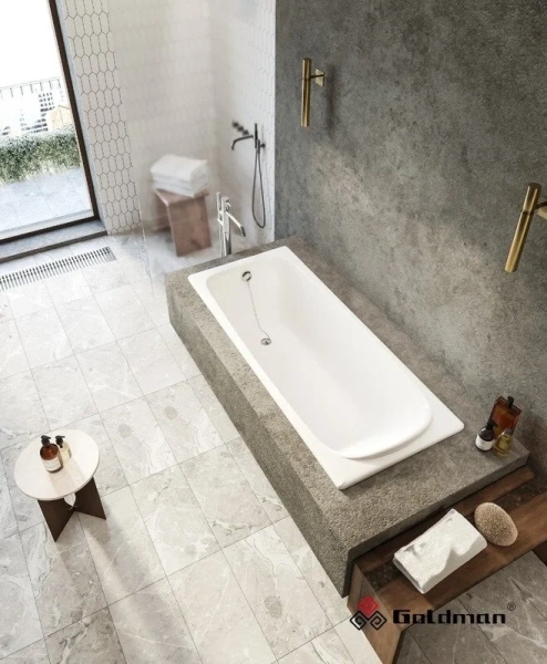 Ванна чугунная Goldman Loft LF17070, 170 х 70 см, белая - фото 3