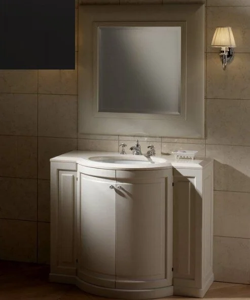 Тумба с мраморной столешницей, цвет полуглянцевый Dark Grey, мрамор Bianco Afyon, Devon&Devon Clarence - фото 1