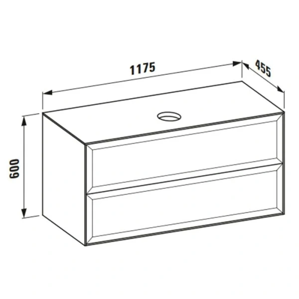 Тумба под раковину подвесная Laufen The New Classic 120 см белая - фото 2