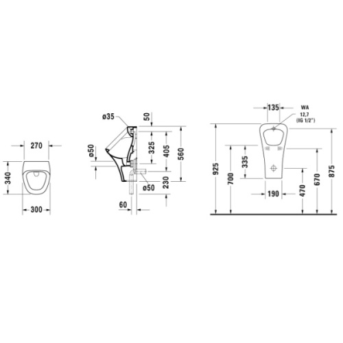 Писсуар Duravit Durastyle 280430 - фото 2