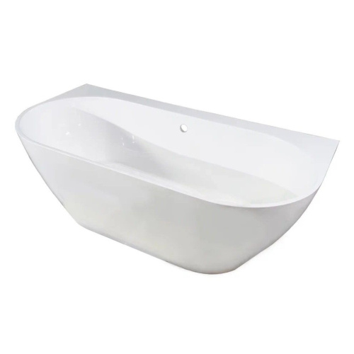 Ванна из литьевого мрамора Эстет Майами 170x85 см белая матовая - фото 3