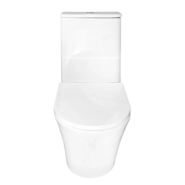 Унитаз компакт Azario Anteo Round белый, в наличии - фото 10