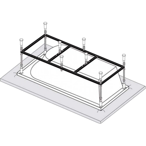 Каркас для ванны Vagnerplast 150×70 см металлический, в наличии - фото 2