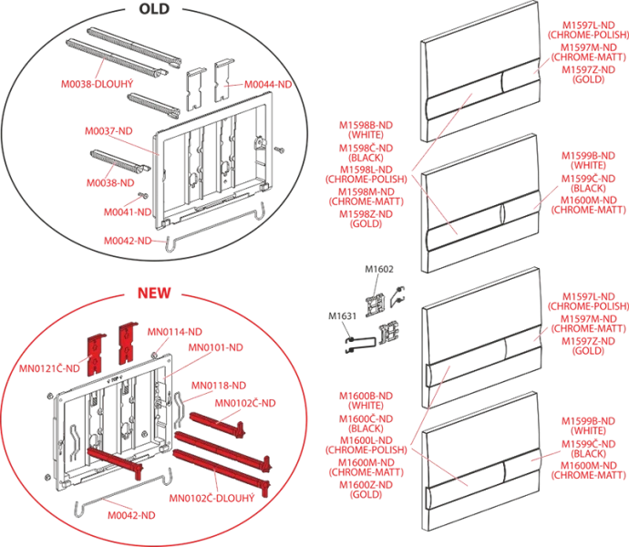Клавиша смыва Alcaplast черная матовая - фото 2