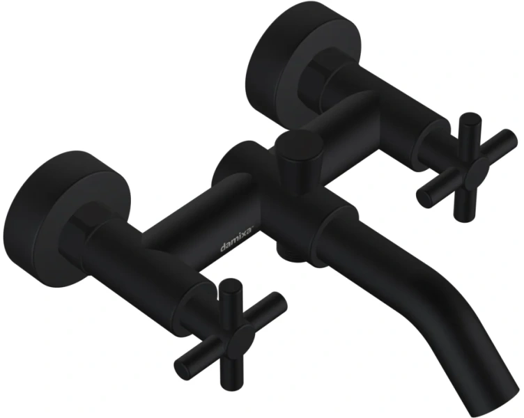 Смеситель для ванны и душа Damixa Neo Classic черный, черные - фото 4