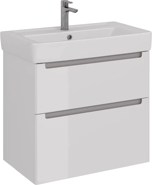 Тумба с раковиной Lemark Buno LM04B80T 80 см с двумя ящиками