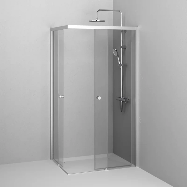 Душевой уголок Am.Pm X-Joy 100x80 см профиль хром матовый, прозрачные - фото 8