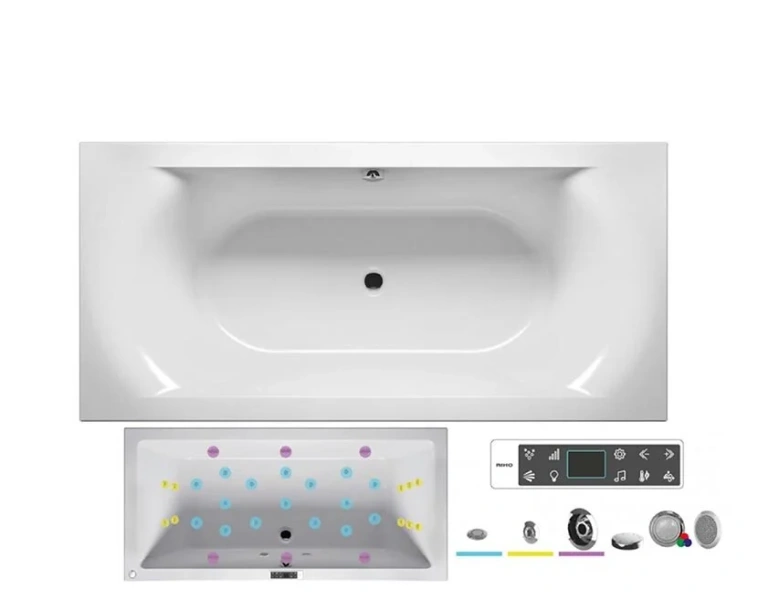 Ванна гидромассажная Riho Linares 190 x 90 см, BLISS2 - фото 4