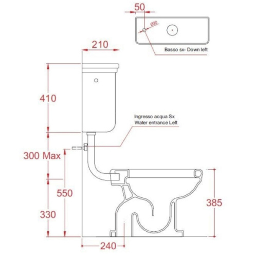 Бачок для унитаза ArtCeram Hermitage белый - фото 4