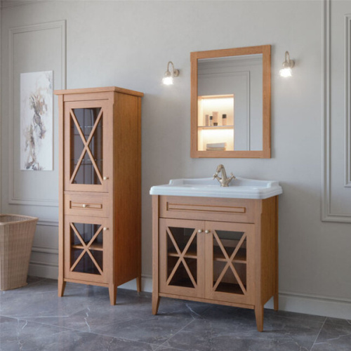 Тумба под раковину напольная Caprigo Napoli Promo 80 см орех - фото 2