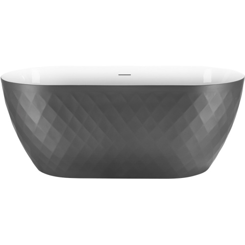 Ванна акриловая Black&White Swan 170x80 см серая - фото 4