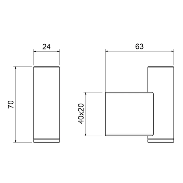 Крючок для ванной Timo Luiro золото матовое - фото 3