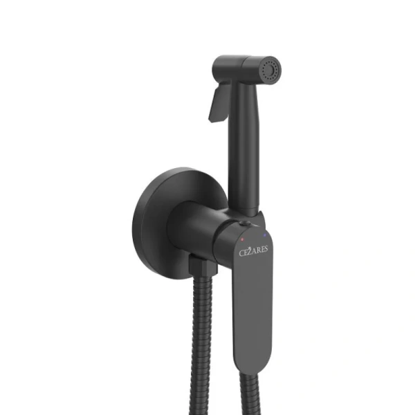Гигиенический душ со смесителем Cezares Stylus черный матовый - фото 3