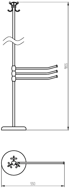 Вешалка для ванной Migliore Mirella хром, хром - фото 3