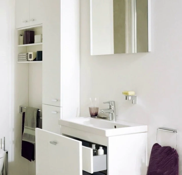 Раковина Ideal Standard Connect Space E136 60 см керамическая, прямоугольной формы, тюльпан - фото 5